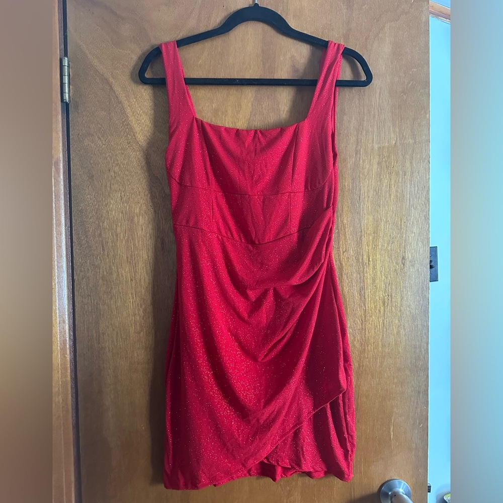 NWT Kendrick Mini Glitter Red Dress